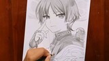 Menggambar Anime Wanderer Dari Genshin Impact
