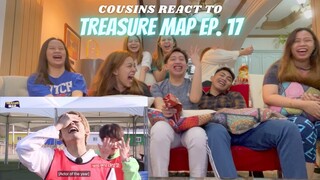 COUSINS REACT TO [TREASURE MAP] EP.17 ⚽️ 평균 19세 아이돌의 운동실력 ⚽️ 팀킬작렬, 스파이는 누구?