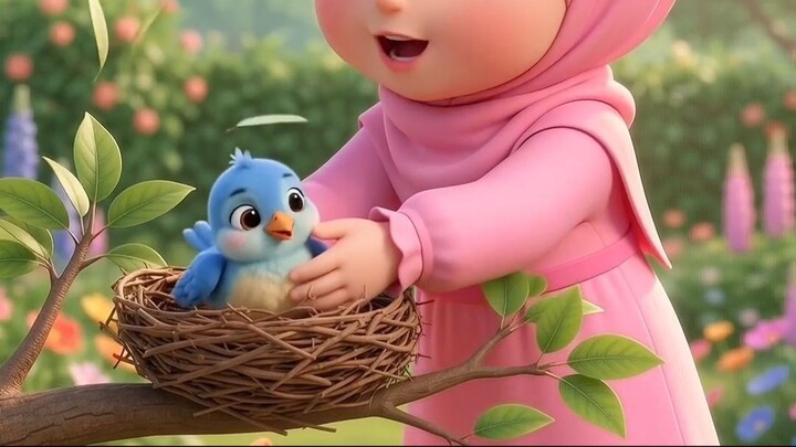 Arsyila Menolong Burung 🐦💛 | Belajar Menyayangi Hewan & Berbuat Baik | Arsyila & Litten