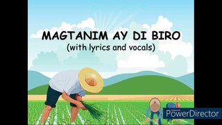 Magtanim Ay Di Biro | Filipino Folk Song lyrics and vocals