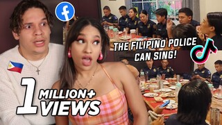 Latinos React to UNREAL Filipino Police Singing Christmas Carols