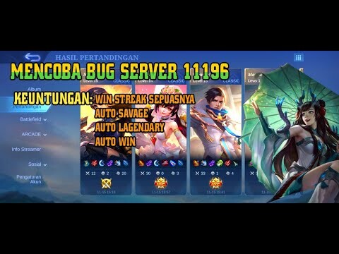 NYOBAIN BUG SERVER 11196, AUTO WIN STREAK 1000x BURUAN COBA SEBELUM DI FIX!!!