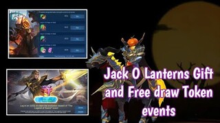 Leomord Jack O lanterns Gift event in mobile legends and Free draw Token Legend of Sword