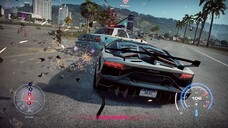 Lamborghini Aventador SVJ Coupe '19 escapes from pursuit through the city streets