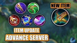 NEW ITEM AND NEW ITEM UPDATE IN ADVANCE SERVER