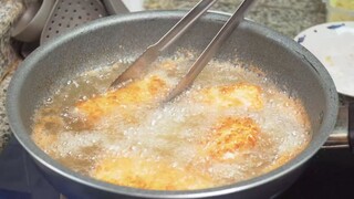 THỬ CHIÊN XÙ 1 KHỐI PHÔ MAI, MUKBANG Mozzarella Cheese_