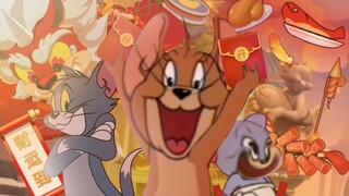 Cat and mouse celebrate Chinese New Year