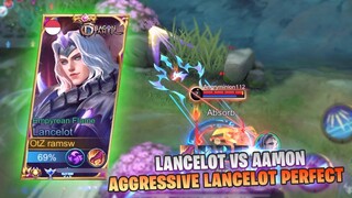 AGGRESSIVE LANCELOT VS AAMON PERFECT TOP GLOBAL GAMEPLAY