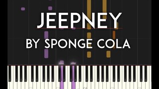Jeepney by Sponge Cola Synthesia Piano Tutorial with Sheet Music