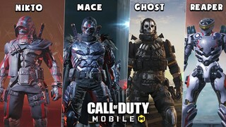 COD Mobile | SO SÁNH 4 NHÂN VẬT HUYỀN THOẠI: ĐÂU LÀ SKIN ĐẸP NHẤT? (ALL LEGENDARY CHARACTER CODM)