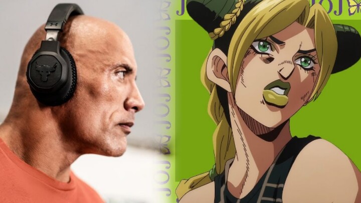 The Rock listens to Jolyne's Theme...