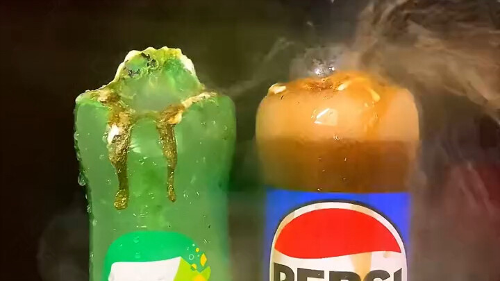 What Happens When a 1000°C Iron Ball Meets Soda?