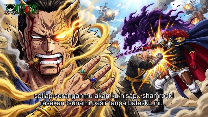 FULL ONE PIECE TERBARU – BENTUK AKHIR KEKUATAN CROCODILE! SERANGAN SHAMROCK LENYAP DISERAP PASIR!