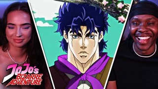 MY GIRLFRIEND REACTS TO - JOJO'S BIZARRE ADVENTURE Part 1 Episode 4 | Reaction!