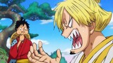 One Piece x McDonald's joint fried chicken burger event promotional video, spoof One Piece animation
