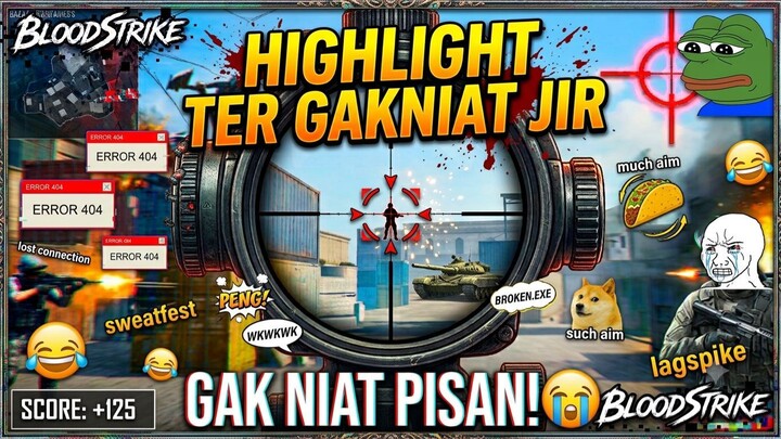 HIGHLIGHT GAMEPLAY TERSINGKAT YANG PERNAH ADA DALAM SEJARAH-BLOODSTRIKE EXE GAMEPLAY
