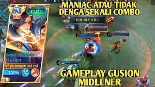 MANIAC ATAU TIDAK DENGAN SEKALI COMBO, GAMEPLAY GUSION MIDLENER