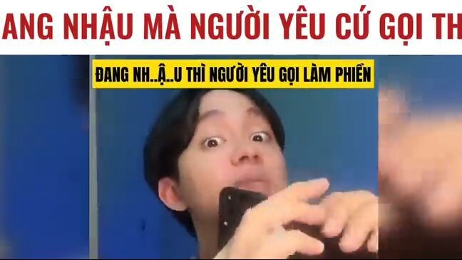 Cười bể bụng_ Đang nhậu mà người yêu cứ gọi điện làm phiền _ Hoàng Hiệp Enterta