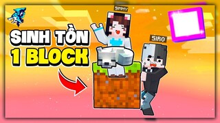 Minecraft nhưng Sinh Tồn 1 Block? Siro Và Mèo Simmy Triệu Hồi Thành Công Cáo Tuyết Siêu Đáng Yêu