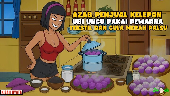 AZAB PENJUAL KELEPON UBI UNGU PAKAI PEWARNA TEKSTIL DAN GULA MERAH PALSU