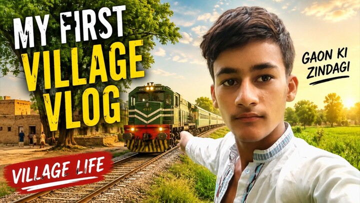 MY FIRST VILLAGE VLOG | GAON KI ZINDAGI 🌾🚂