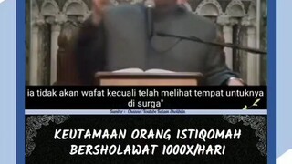 keutamaan orang Istiqomah bersholawat