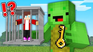 Mikey & JJ Escape From TINY PRISON in Minecraft Challenge (Maizen Mizen Mazien)