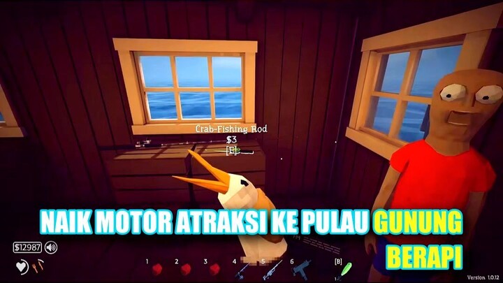 Naik Motor Atraksi Ke Pulau Gunung Berapi