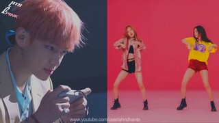 [MASHUP] BTS & BLACKPINK - 불타오르네 (Fire) X 휘파람 (Whistle) (Split Headset Ver.)