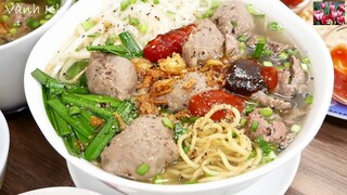 Bí quyết làm BÒ VIÊN dai giòn trong 2 phút - Cách nấu HỦ TIẾU MÌ BÒ VIÊN thơm ngon by Vanh Khuyen