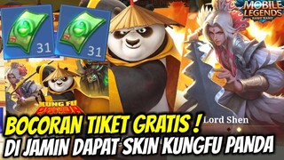 CARA DAPAT 31 TIKET GRATIS KUNGFU PANDA! DI JAMIN DAPAT SKIN KUNGFU PANDA MLBB