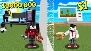 แกล้งเพื่อน!! แข่งสร้างสุดโกง...สร้างสิ่งที่ไม่คิดว่าจะสร้างได้ ในมายคราฟ - (Minecraft แกล้ง)