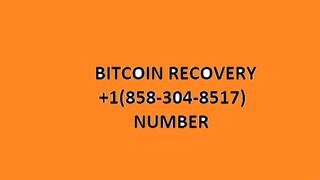 (+➊)-➑➎➑-➌⓿➍-➑➎➊➐ Bitcoin Recovery Number