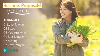 [LYRICS Part 1 - 5] A Business Proposal OST  | 사내맞선 OST + Special Track