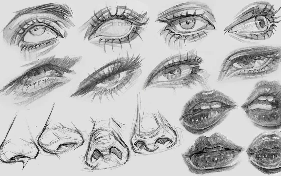 Tutorial Olhos e Boca  Lips drawing, Eye drawing tutorials, Anime eye  drawing