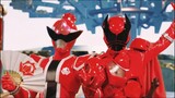 The Red Warriors of the Super Sentai have been handed over. How come there is one that is not red?