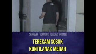 TEREKAM KUNTILANAK MERAH DI LORONG KLINIK ANGKER #shorts