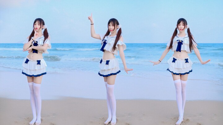海边泳装白丝少女带你清凉一夏~summertime☀