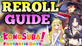 Konosuba Fantastic Days - Reroll guide feat. Exjino, Best Characters, Launch August 19th 0200 UTC