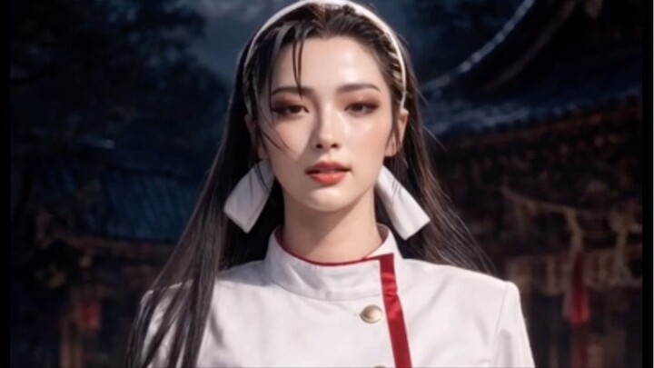 【拳皇98】当神圣镜子遇上疯癫狂蛇！AI超燃重制千鹤对战山崎龙二，特效绝了