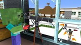 Monster School : Smart Zombie Boy And 3 Gangsters - Minecraft Animation