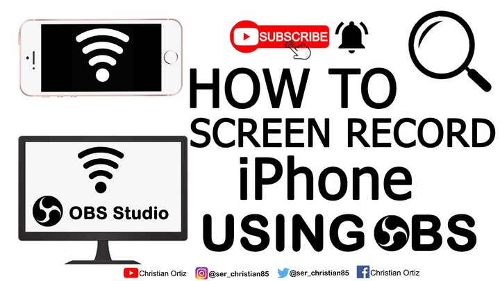 Screen Mirroring your Iphone to OBS Studios