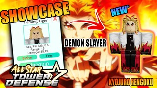 SHOWCASE FLAMING TIGER/RENGOKU OP KAH??? - ROBLOX INDONESIA