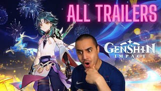 Boomer Reacts to Genshin Impact all Trailers
