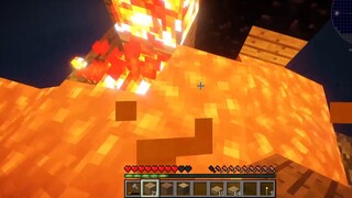 Tantang persediaan nol! Peta survival pulau langit pertama di dunia! P1[Minecraft]