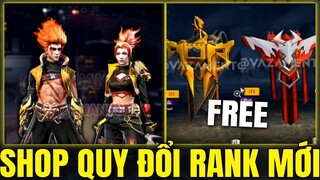 Free Fire - Shop Quy Đổi Điểm Rank Mới Free 2 Skin Balo Mới Cực Đẹp | Review Trang Phục Mới Cực Ngầu