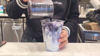 Cafe Vlog | Ube Latte #cafevlog #life #chill