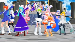 【di gi charat MMD】プリンセススクールで蒼空のラプソディ