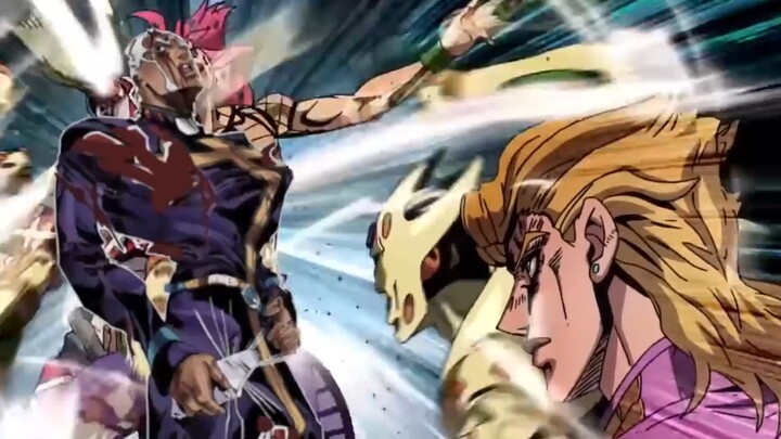 Perfect ending: Giorno comes to the rescue and beats up the priest