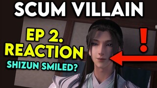 SCUM VILLAIN EP. 2 REACTION! SHIZUN IS SMILING!